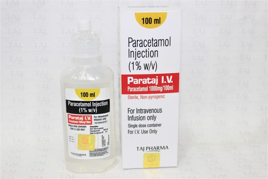 Paracetamol Intravenous Infusion BP 1% w/v or 1000mg/100ml (Parataj I.V)