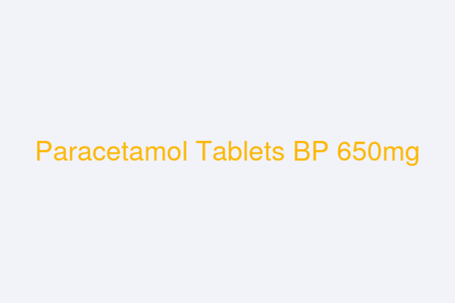 Paracetamol Tablets BP 650mg
