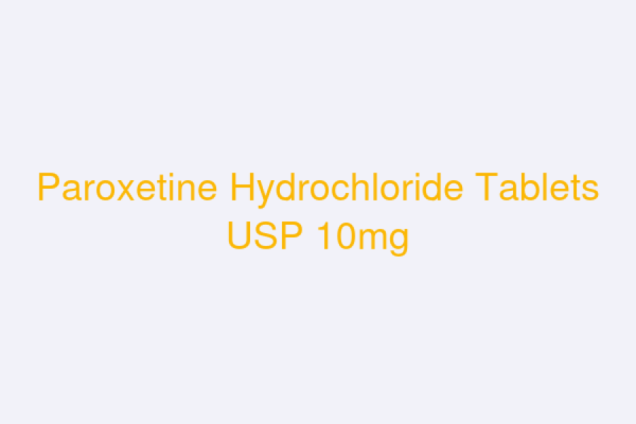 Paroxetine Hydrochloride Tablets USP 10mg