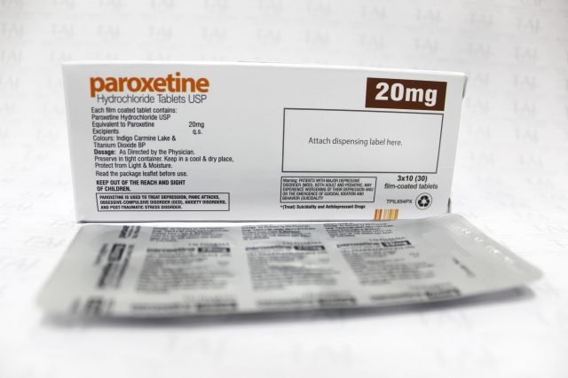 Paroxetine Hydrochloride Tablets USP 20mg