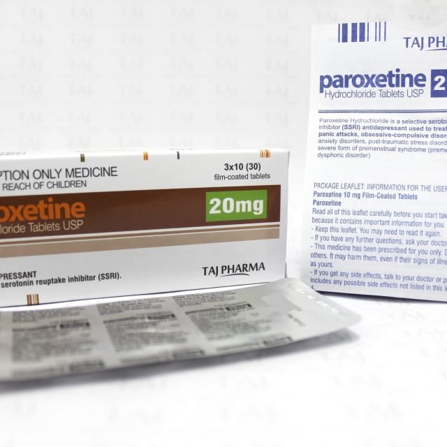 Paroxetine Hydrochloride Tablets USP 20mg Taj Pharma