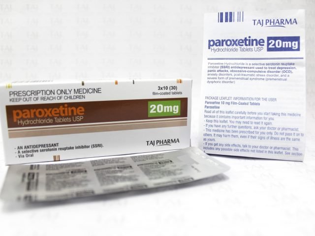 Paroxetine Hydrochloride Tablets USP 20mg