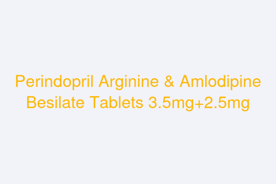 Perindopril Arginine & Amlodipine Besilate Tablets 3.5mg+2.5mg (COVETAJ)