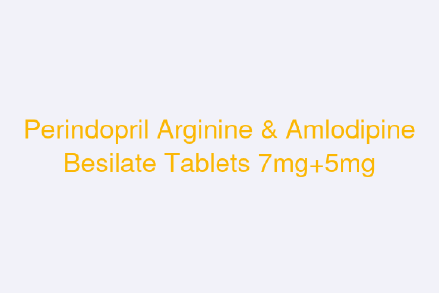 Perindopril Arginine & Amlodipine Besilate Tablets 7mg+5mg (COVETAJ)