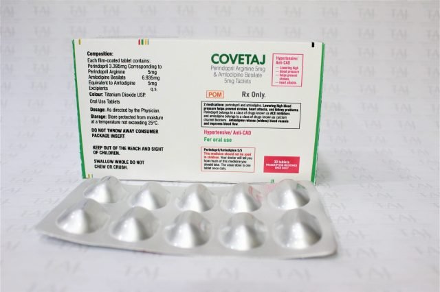 Perindopril Arginine & Amlodipine Besilate Tablets 5mg+5mg 
