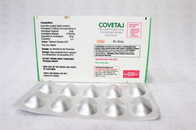 Perindopril Arginine & Amlodipine Besilate Tablets 5mg+5mg 