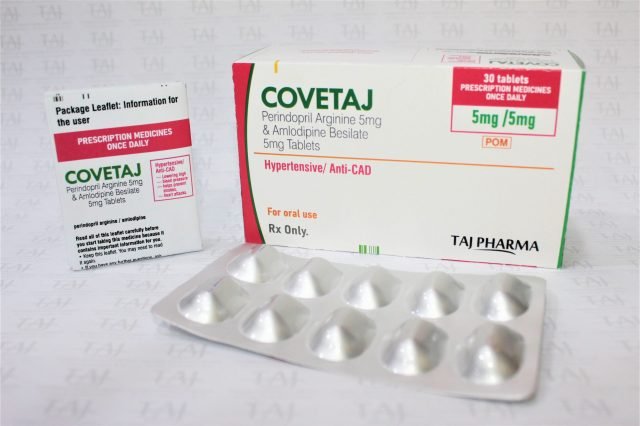 Perindopril Arginine & Amlodipine Besilate Tablets 5mg+5mg (COVETAJ)