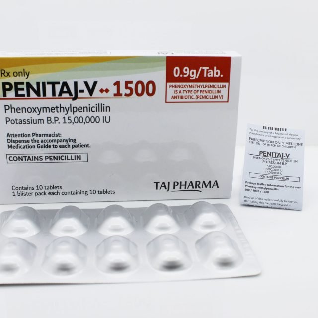 Phenoxymethylpenicillin Tablets BP 15,00,000 I.U.