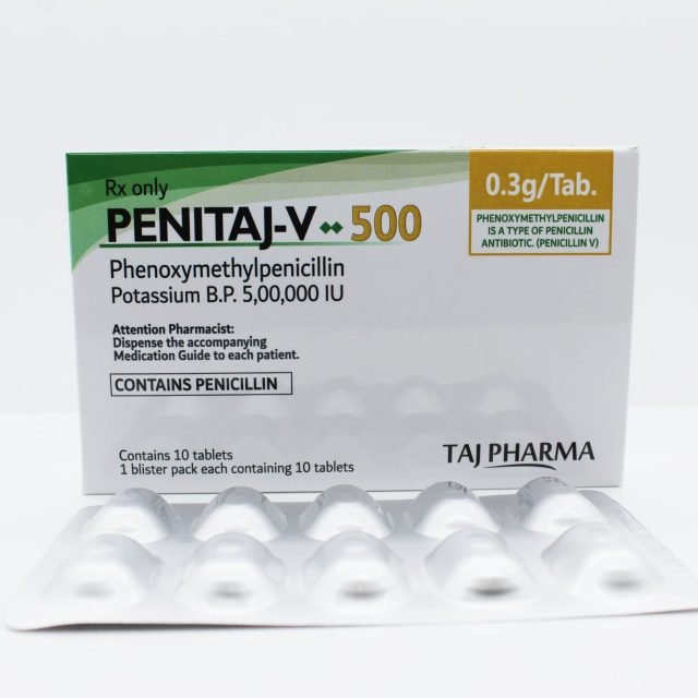 Phenoxymethylpenicillin Tablets BP 5,00,000 I.U.