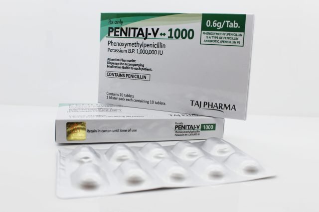 Phenoxymethylpenicillin Tablets BP 1,000,000 I.U.