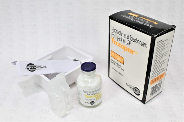 Piperacillin and Tazobactam for Injection USP 4.5gm (Tazopar)