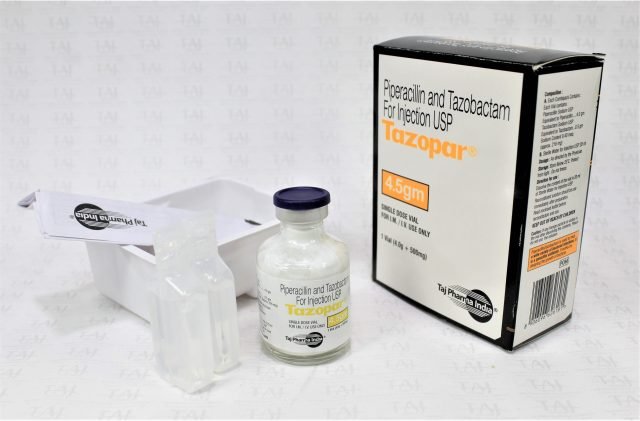 Piperacillin & Tazobactam for Injection USP 4.5g Taj Pharma