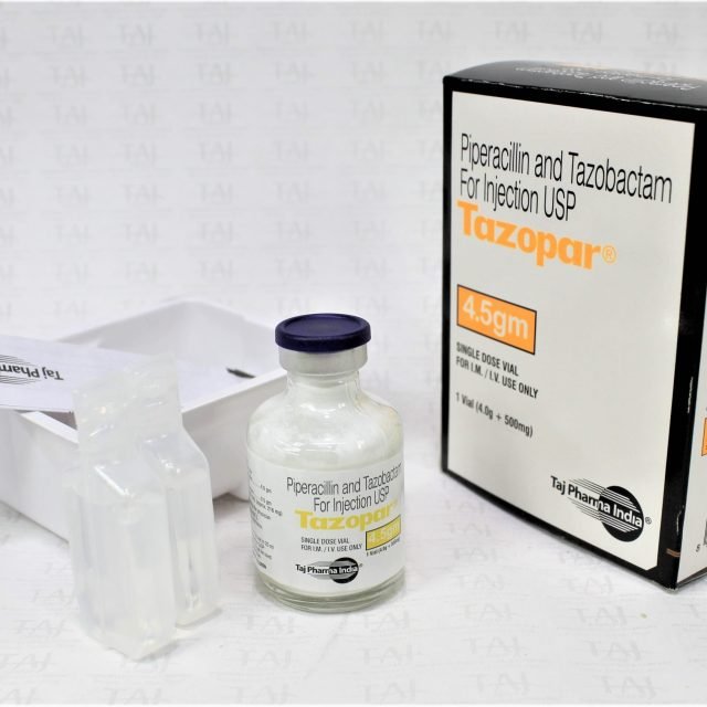 Piperacillin & Tazobactam for Injection USP 4.5g Taj Pharma