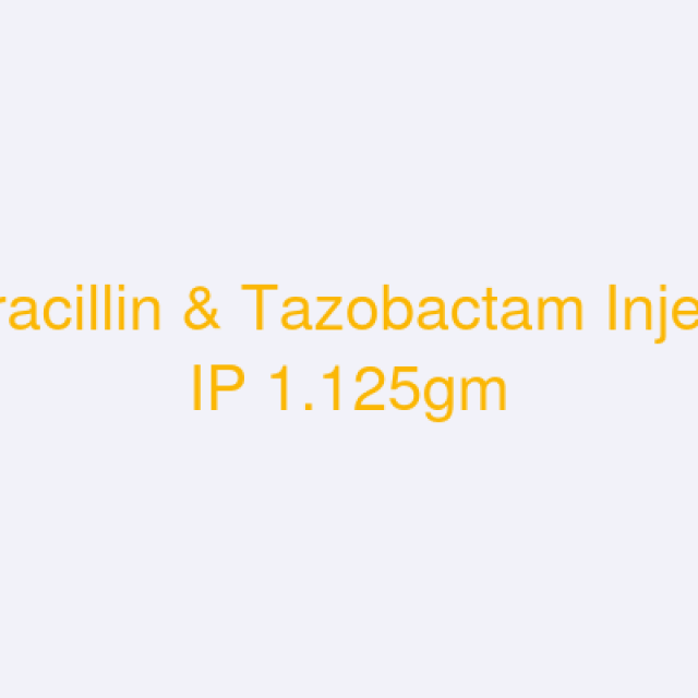 Piperacillin & Tazobactam Injection IP 1.125gm (Pipranem)