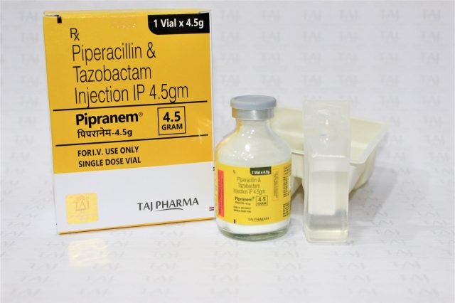 Piperacillin and Tazobactam for Injection USP 4.5g