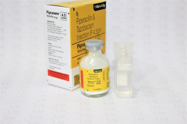 Piperacillin and Tazobactam for Injection USP 4.5g