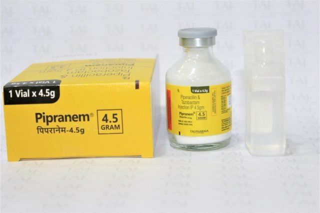 Piperacillin and Tazobactam for Injection USP 4.5g