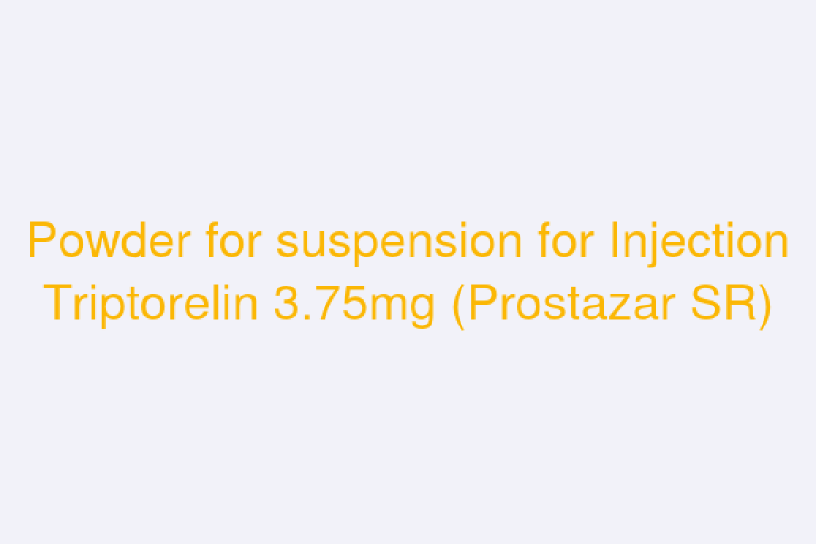 Powder for suspension for Injection Triptorelin 3.75mg (Prostazar SR)