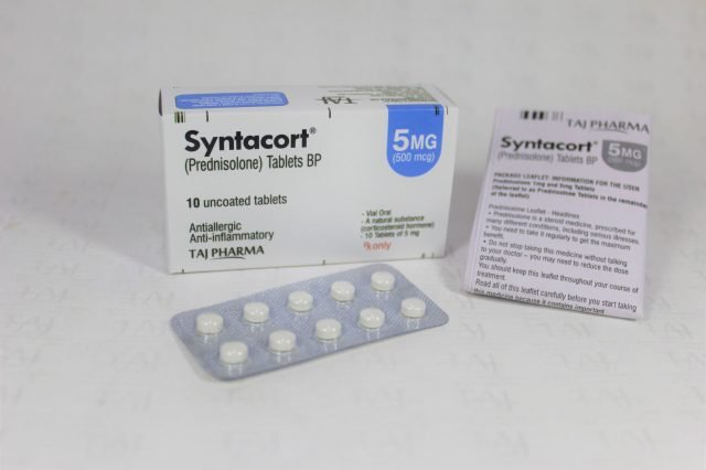 Prednisolone 5mg Tablets Taj Pharma