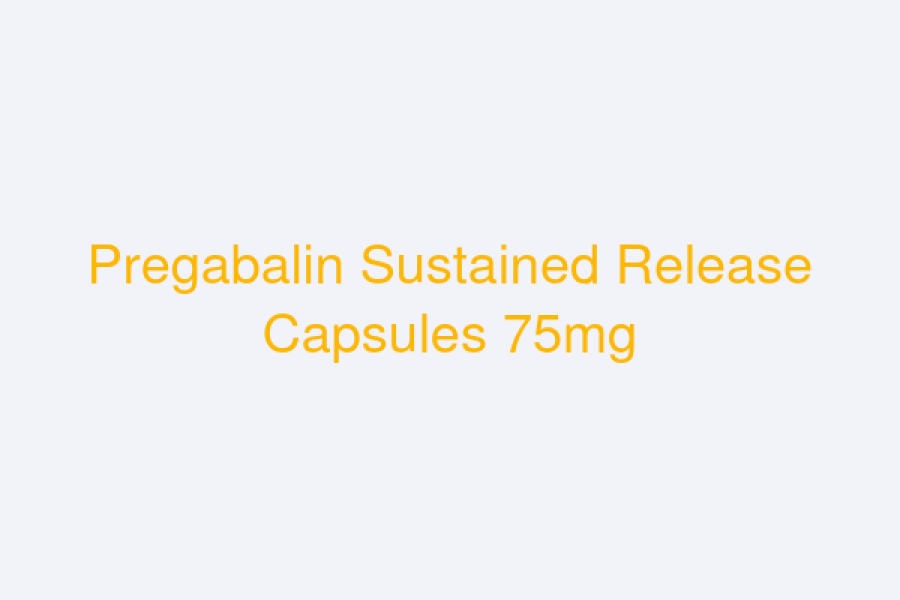 Pregabalin Sustained Release Capsules 75mg