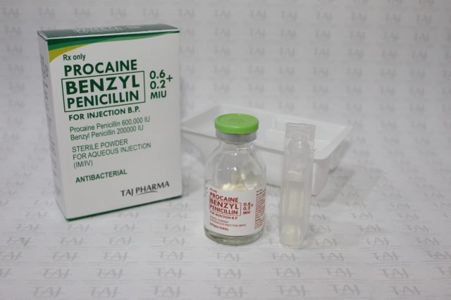 Procaine Benzyl Penicillin for Injection B.P. 0.6+0.2 MIU