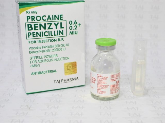 Procaine Benzyl Penicillin for Injection B.P. 0.6+0.2 MIU