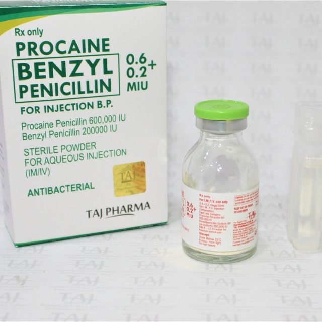 Procaine Benzyl Penicillin for Injection B.P. 0.6+0.2 MIU