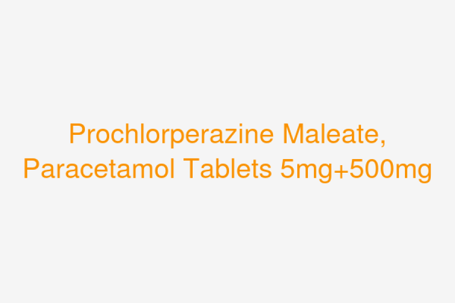Prochlorperazine Maleate, Paracetamol Tablets 5mg+500mg