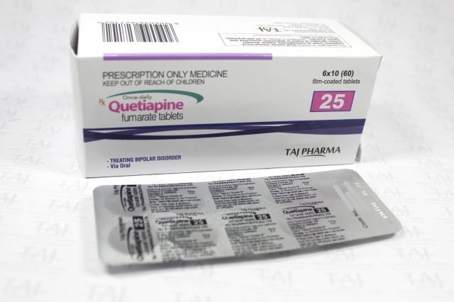 Quetiapine fumarate Tablets USP 25mg
