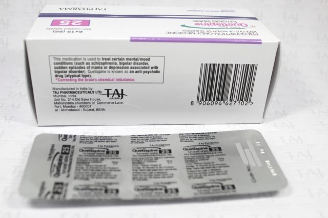 Quetiapine fumarate Tablets USP 25mg