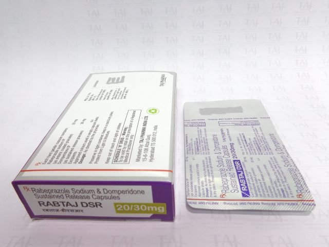 Rabeprazole Sodium & Domperidone Sustained Release Capsules 20mg+30mg