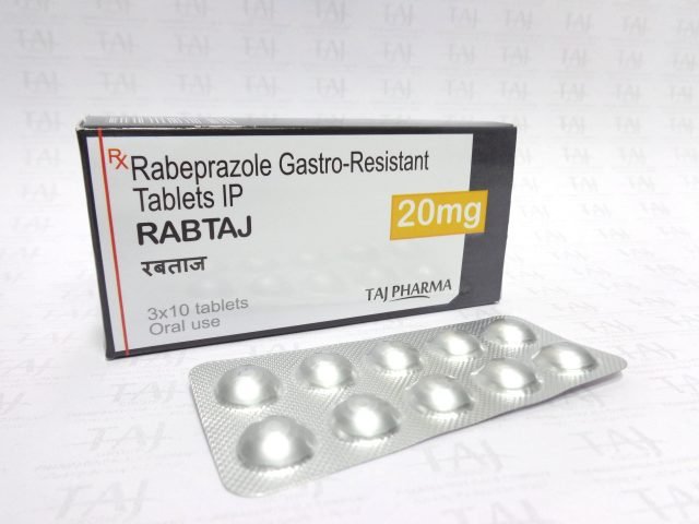 Rabeprazole Gastro-Resistant Tablets IP 20mg (Rabtaj)