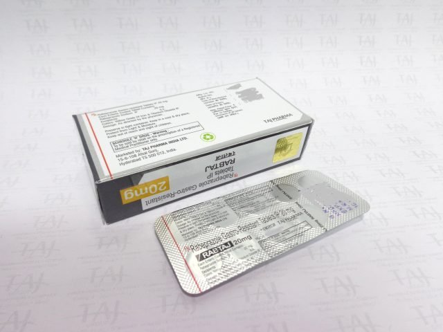 Rabeprazole Gastro-Resistant Tablets IP 20mg (Rabtaj)