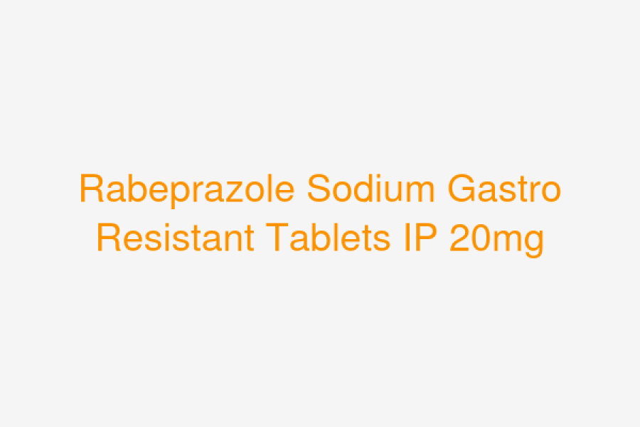 Rabeprazole Sodium Gastro Resistant Tablets IP 20mg