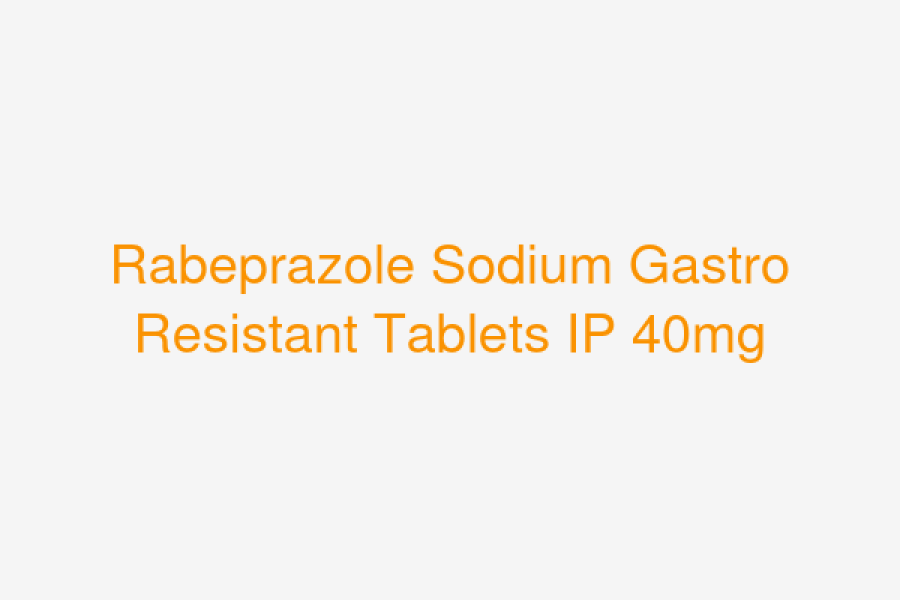 Rabeprazole Sodium Gastro Resistant Tablets IP 40mg