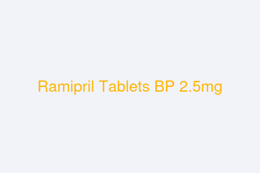 Ramipril Tablets BP 2.5mg