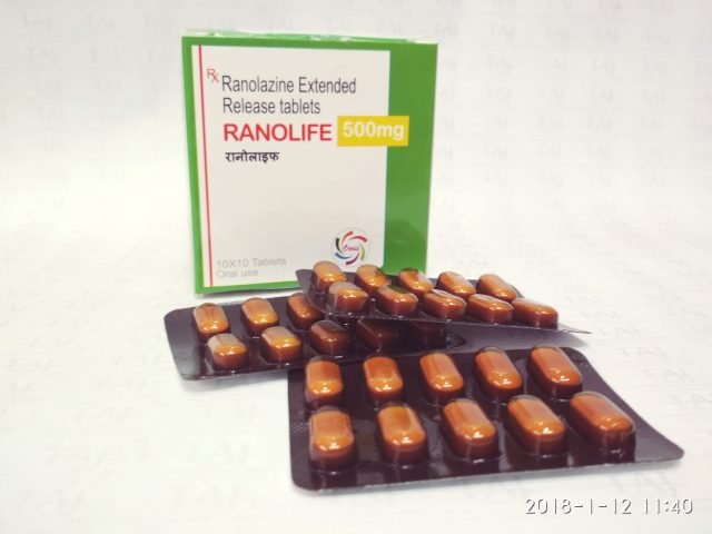 Ranolazine Extended-Release Tablets 500mg