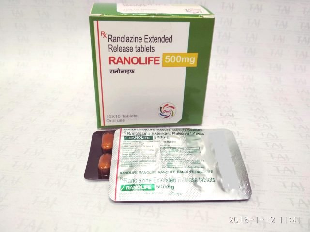 Ranolazine Extended-Release Tablets 500mg (Rantotaj ER)