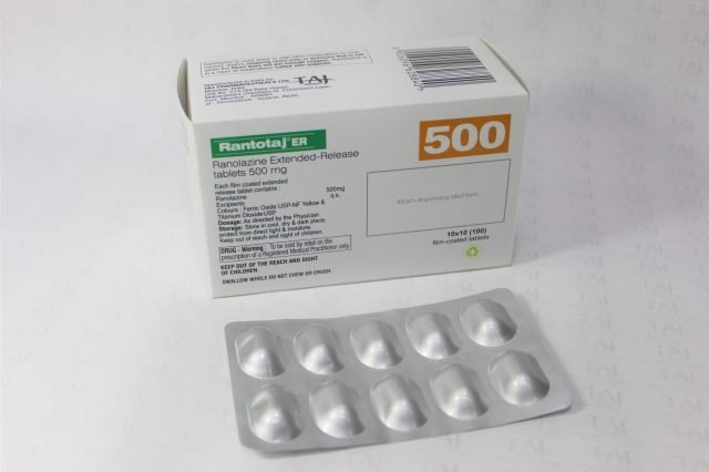Ranolazine Extended-Release Tablets 500mg