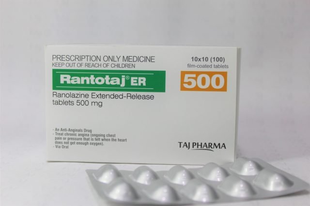 Ranolazine Extended-Release Tablets 500mg (Rantotaj ER)