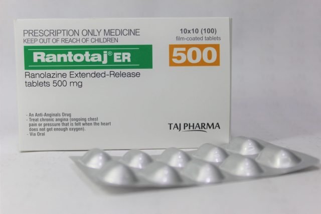 Ranolazine Extended-Release Tablets 500mg