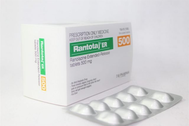Ranolazine Extended-Release Tablets 500mg