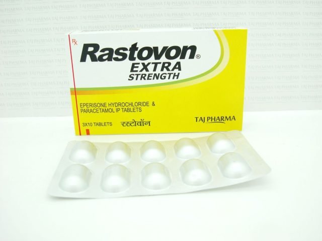 Eperisone Hydrochloride and Paracetamol Tablets (50mg+500mg)