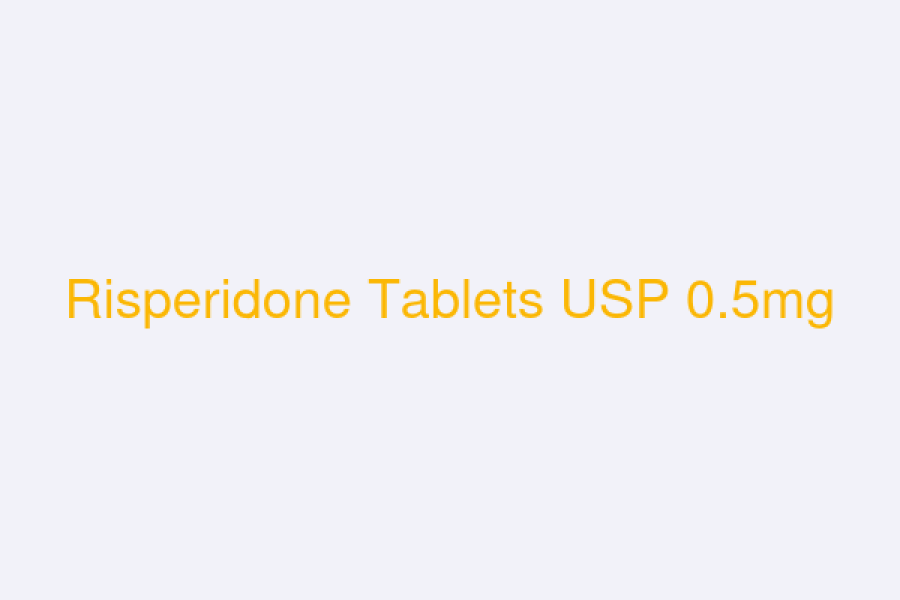 Risperidone Tablets USP 0.5mg