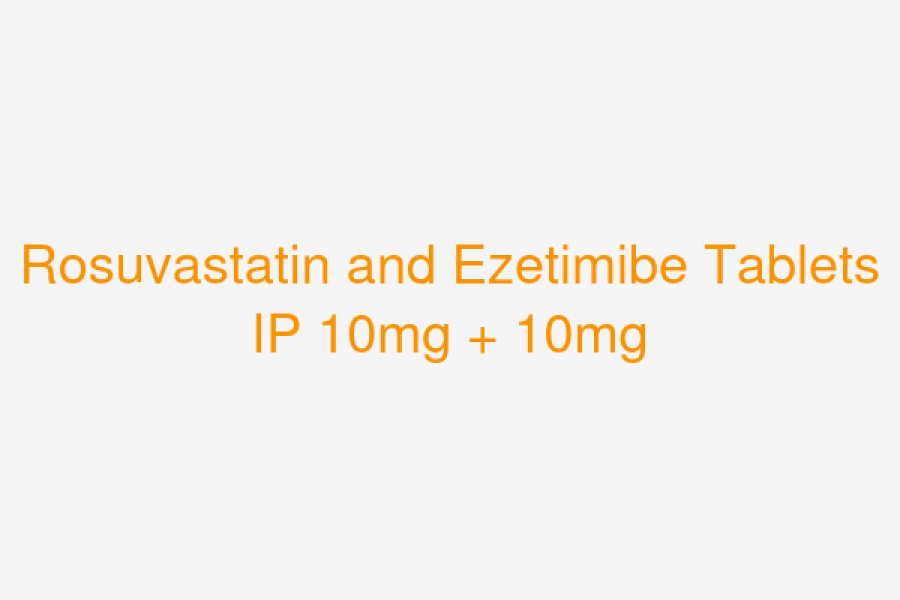 Rosuvastatin and Ezetimibe Tablets IP 10mg + 10mg