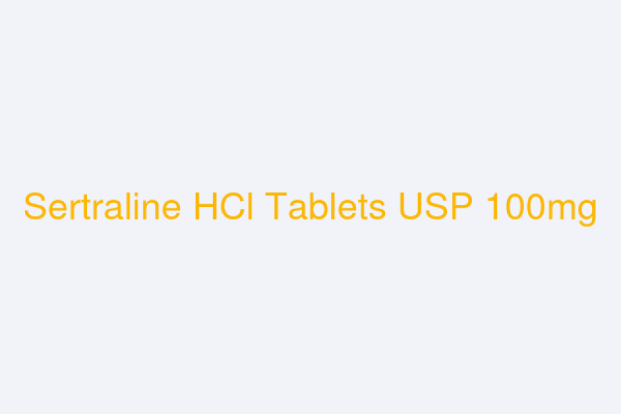 Sertraline HCl Tablets USP 100mg