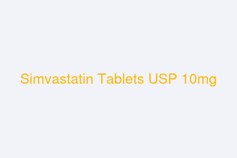 Simvastatin Tablets USP 10mg