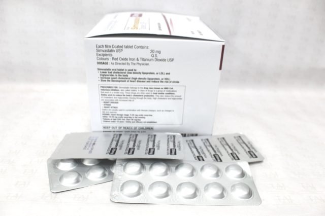 Simvastatin Tablets USP 20mg