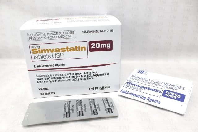 Simvastatin Tablets USP-20 mg Taj Pharma