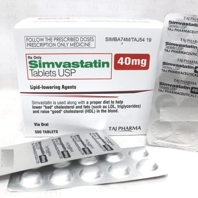 Simvastatin Tablets USP 40mg Taj Pharma